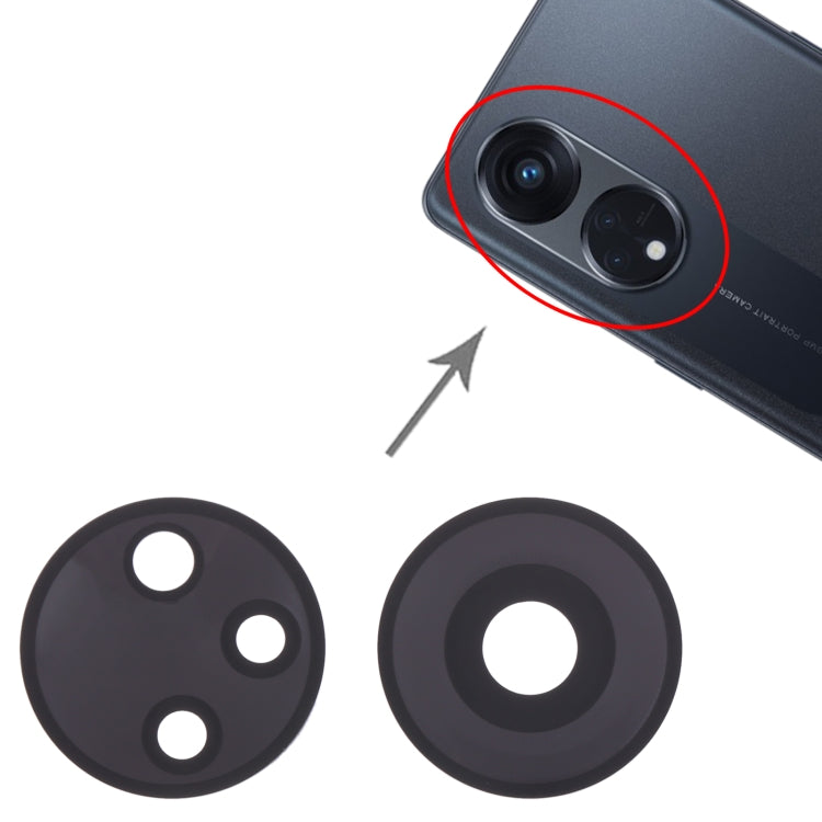 10 PCS Original Back Camera Lens for OPPO Reno8 T 5G - Camera Series by buy2fix | Online Shopping UK | buy2fix