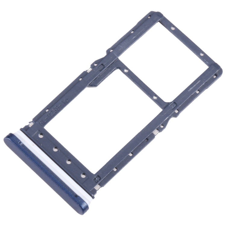 For Motorola Moto G Play 2021 SIM Card Tray + Micro SD Card Tray (Blue) - Card Socket by buy2fix | Online Shopping UK | buy2fix