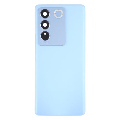 For vivo V27 / V27 Pro Original Battery Back Cover with Camera Lens Cover(Blue) - Back Cover by buy2fix | Online Shopping UK | buy2fix