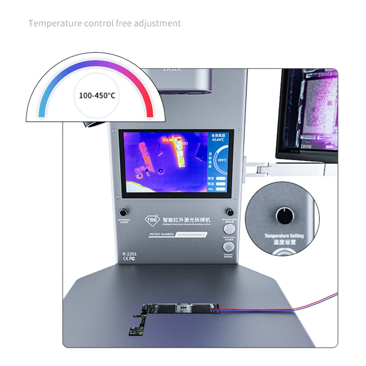 TBK R2201 Intelligent Thermal Infrared Imager Analyzer with Microscope, US Plug - Repair Platform by TBK | Online Shopping UK | buy2fix