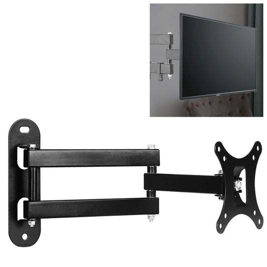 14-27 inch Universal Rotatable Retractable Computer Monitor Three Arms Wall Mount Bracket - Consumer Electronics by buy2fix | Online Shopping UK | buy2fix