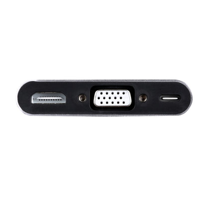 5 in 1 Type-C To HDMI + VGA + USB 3.0 + Audio Port + PD Port HUB Adapter(Grey) - Computer & Networking by buy2fix | Online Shopping UK | buy2fix