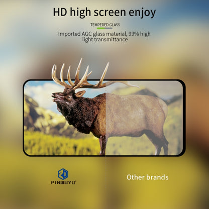 For Oppo Reno4 5G PINWUYO 9H 2.5D Full Screen Tempered Glass Film(Black) - OPPO Tempered Glass by PINWUYO | Online Shopping UK | buy2fix