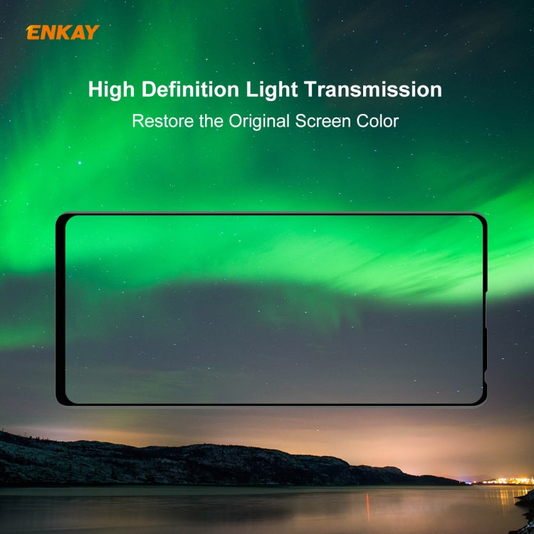 For Xiaomi Redmi Note 9S/Note 9 Pro 2 PCS ENKAY Hat-Prince 0.26mm 9H 6D Curved Full Screen Eye Protection Green Film Tempered Glass Protector -  by ENKAY | Online Shopping UK | buy2fix