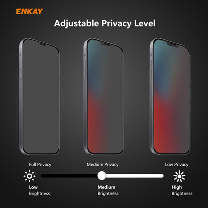 For iPhone 12 Pro Max 5pcs ENKAY Hat-Prince 0.26mm 9H 6D Privacy Anti-spy Full Screen Tempered Glass Film 6.7 - iPhone 12 Pro Max Tempered Glass by ENKAY | Online Shopping UK | buy2fix