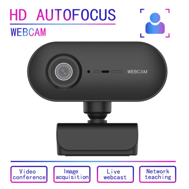 C7 1080PHD Autofocus 360-Degrees Rotation Lens Live Broadcast USB Driver-free WebCamera with Mic - Computer & Networking by buy2fix | Online Shopping UK | buy2fix