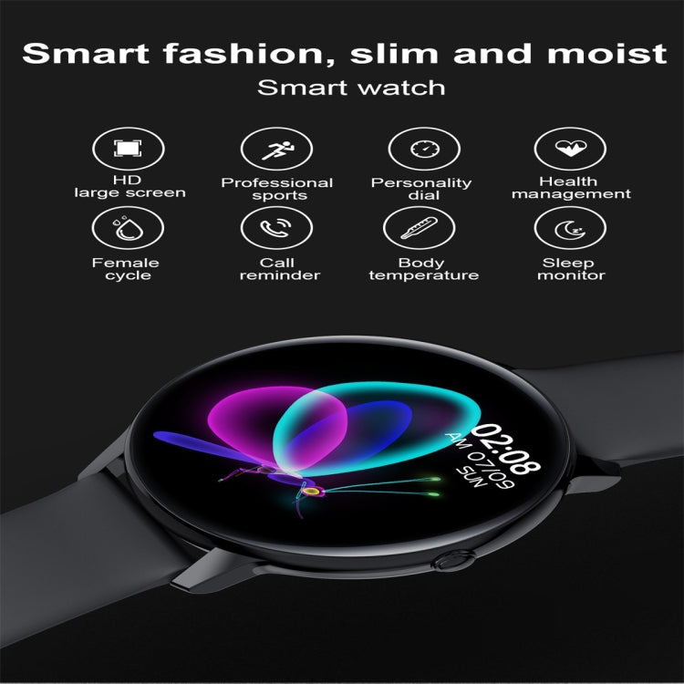 W68 1.4 inch Color Screen Smart Watch, IP68 Waterproof, Support Temperature Monitoring/Heart Rate Monitoring/Blood Pressure Monitoring/Sleep Monitoring/Predict Menstrual Cycle Intelligently(Black) - Smart Wear by buy2fix | Online Shopping UK | buy2fix