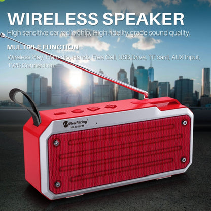 NewRixing NR4018FM TWS Portable Stereo Bluetooth Speaker, Support TF Card / FM / 3.5mm AUX / U Disk / Hands-free Call(Black) - Mini Speaker by New Rixing | Online Shopping UK | buy2fix