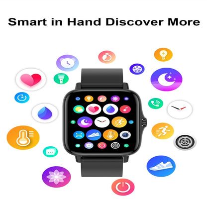 T42 1.7 inch Color Screen Smart Watch, IP67 Waterproof, Support Bluetooth Call/Heart Rate Monitoring/Blood Pressure Monitoring/Blood Oxygen Monitoring/Sleep Monitoring(Black) - Smart Wear by buy2fix | Online Shopping UK | buy2fix