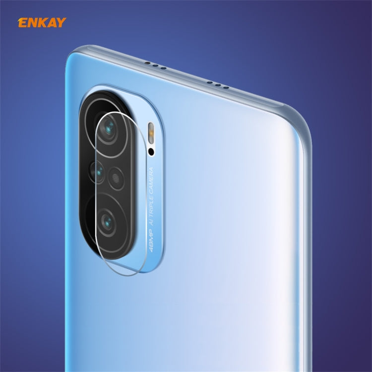 For Redmi K40 / K40 Pro / K40 Pro+ Hat-Prince ENKAY 0.2mm 9H 2.15D Round Edge Rear Camera Lens Tempered Glass Film Protector - For Xiaomi by ENKAY | Online Shopping UK | buy2fix