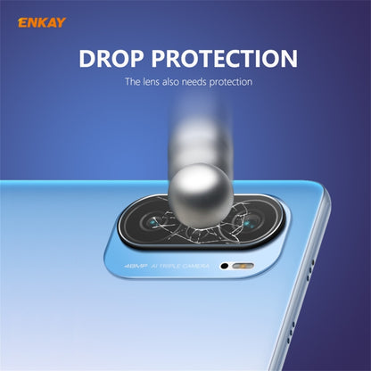 For Redmi K40 / K40 Pro / K40 Pro+ Hat-Prince ENKAY 0.2mm 9H 2.15D Round Edge Rear Camera Lens Tempered Glass Film Protector - For Xiaomi by ENKAY | Online Shopping UK | buy2fix