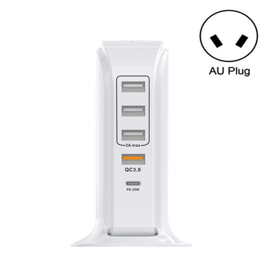 PD-36W PD3.0 + QC3.0 4-port USB Mobile Phone Charging Sailboat Multi Port Charger, AU Plug - Multifunction Charger by buy2fix | Online Shopping UK | buy2fix