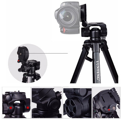 YUNTENG VCT-880 Aluminum Alloy Tripod Mount with Three-Dimensional Tripod Head - Tripods by YUNTENG | Online Shopping UK | buy2fix