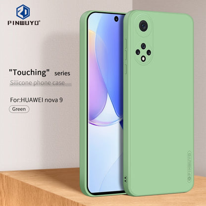 For Huawei nova 9 PINWUYO Liquid Silicone TPU Phone Case(Green) - Huawei Cases by PINWUYO | Online Shopping UK | buy2fix