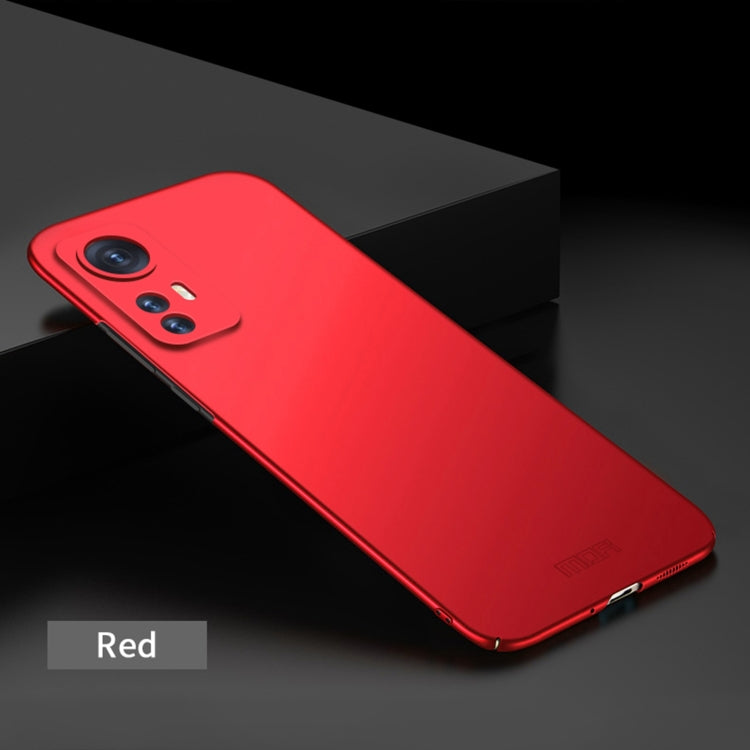 For Xiaomi 12 / 12X MOFI Frosted PC Ultra-thin Hard Phone Case(Red) - Xiaomi Cases by MOFI | Online Shopping UK | buy2fix