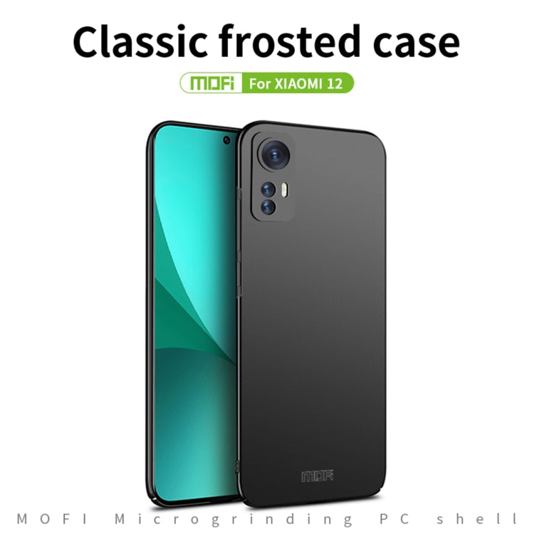 For Xiaomi 12 / 12X MOFI Frosted PC Ultra-thin Hard Phone Case(Red) - Xiaomi Cases by MOFI | Online Shopping UK | buy2fix