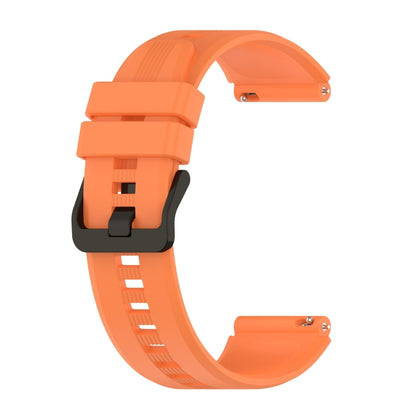 For Huawei Watch GT2 46MM 22mm Vertical Silicone Watch band(Orange) - Watch Bands by buy2fix | Online Shopping UK | buy2fix