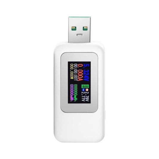 KWS-MX18 10 in 1 USB DC Tester Current 4-30V Voltage Meter Timing Ammeter Digital Meter(White) - Consumer Electronics by buy2fix | Online Shopping UK | buy2fix