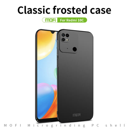 For Xiaomi Redmi 10C / Redmi 10 Power MOFI Frosted PC Ultra-thin Hard Case(Gold) - Xiaomi Cases by MOFI | Online Shopping UK | buy2fix