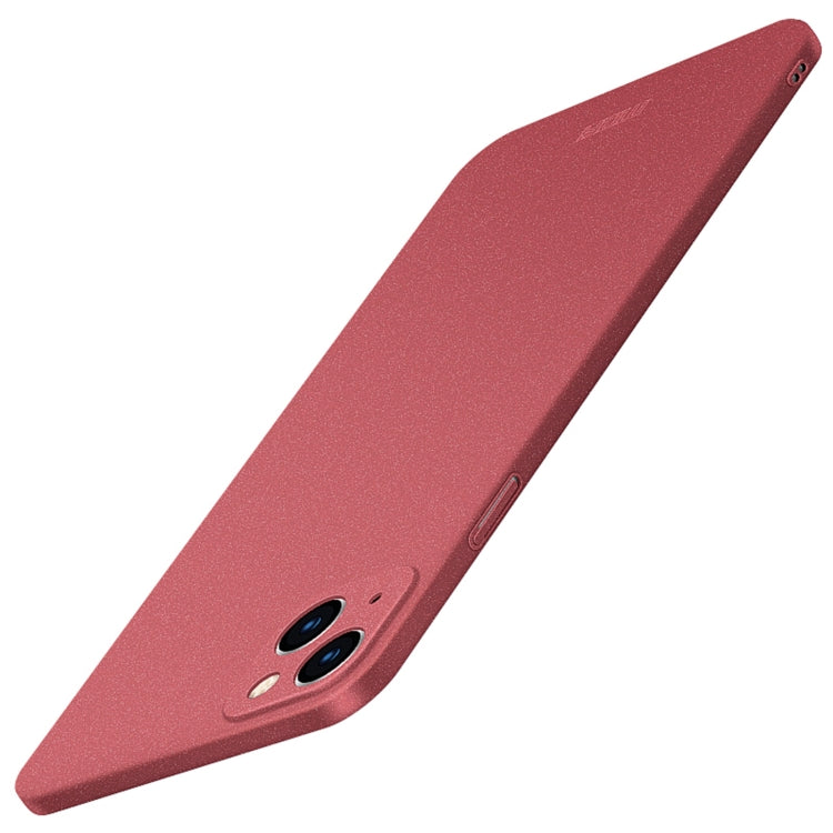 For iPhone 14 MOFI Fandun Series Frosted PC Ultra-thin Phone Case(Red) - iPhone 14 Cases by MOFI | Online Shopping UK | buy2fix