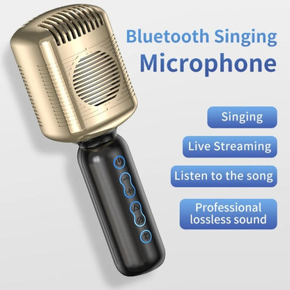 KM600 Wireless Microphone TWS Handheld Noise Reduction Smart Bluetooth-compatible Condenser Mic Music Player for Singing(Sliver) - Consumer Electronics by buy2fix | Online Shopping UK | buy2fix