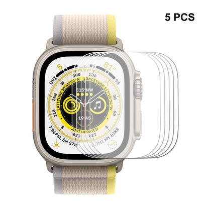 For Apple Watch Ultra / Ultra 2 / Ultra 3 49mm 5pcs ENKAY 0.2mm 9H Tempered Glass Watch Film - Others by ENKAY | Online Shopping UK | buy2fix