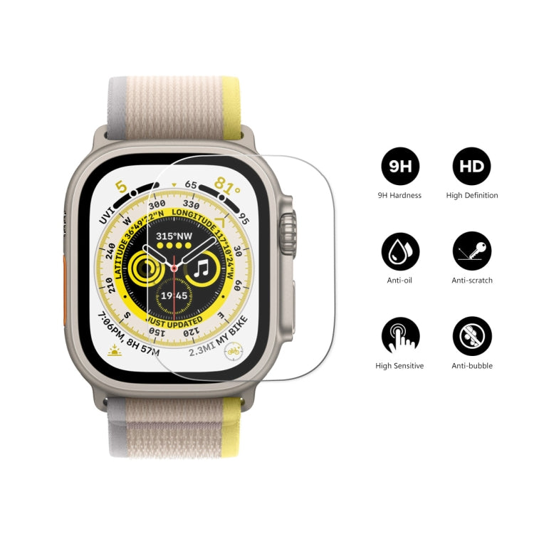 For Apple Watch Ultra / Ultra 2 / Ultra 3 49mm 5pcs ENKAY 0.2mm 9H Tempered Glass Watch Film - Others by ENKAY | Online Shopping UK | buy2fix