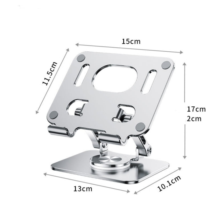 2026 Folding Adjustable Height Ergonomic 360 Rotation CNC Aluminum Desk Laptop Stand - Computer & Networking by buy2fix | Online Shopping UK | buy2fix