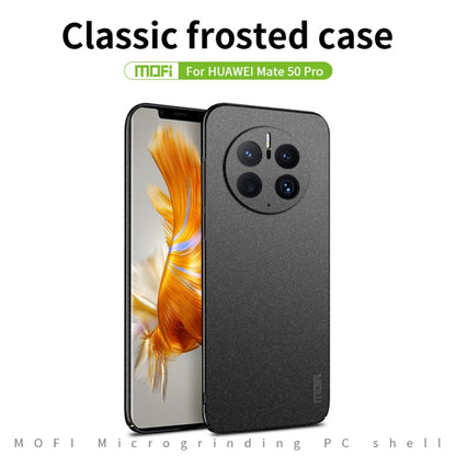 For Huawei Mate 50 Pro MOFI Fandun Series Frosted Ultra-thin PC Hard Phone Case(Gray) - Huawei Cases by MOFI | Online Shopping UK | buy2fix