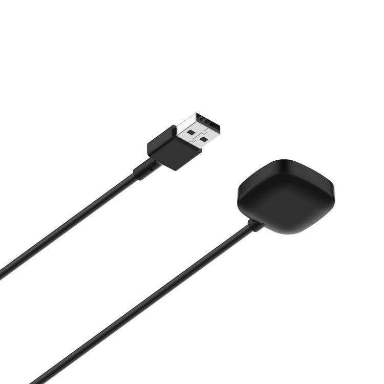 For Fitbit Versa4 Watch Magnetic Charging Cable Length: 1m(Black) - Smart Wear by buy2fix | Online Shopping UK | buy2fix