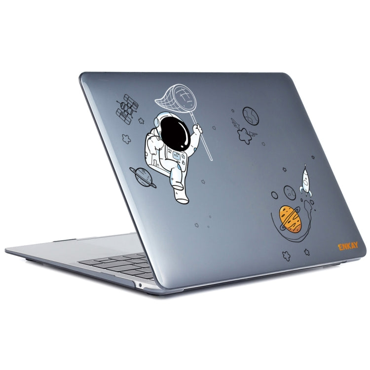 For MacBook Pro 13.3 A1706/A1989/A2159 ENKAY Hat-Prince 3 in 1 Spaceman Pattern Laotop Protective Crystal Case with TPU Keyboard Film / Anti-dust Plugs, Version:EU(Spaceman No.2) - MacBook Pro Cases by ENKAY | Online Shopping UK | buy2fix