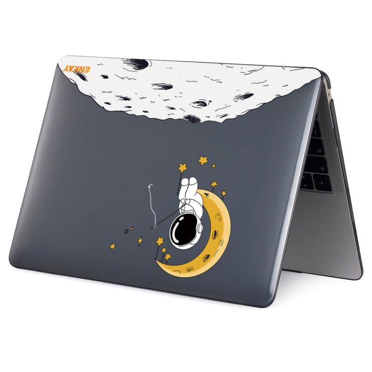 For MacBook Pro 13.3 A1706/A1989/A2159 ENKAY Hat-Prince 3 in 1 Spaceman Pattern Laotop Protective Crystal Case with TPU Keyboard Film / Anti-dust Plugs, Version:EU(Spaceman No.3) - MacBook Pro Cases by ENKAY | Online Shopping UK | buy2fix