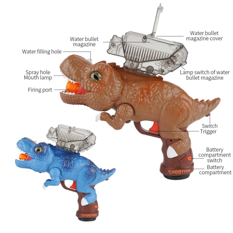 MoFun 612A Electric Dinosaur Toy Gun With Lights/Spray(Brown) - Toy Gun Series by MoFun | Online Shopping UK | buy2fix