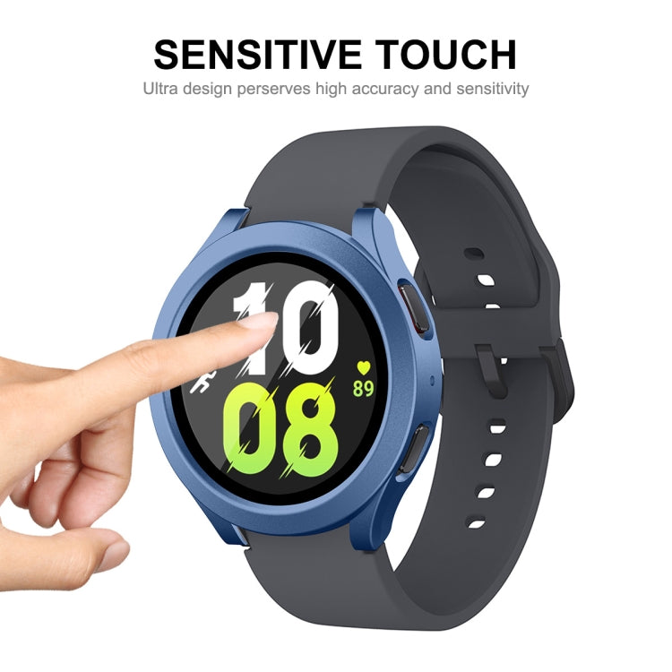 For Samsung Galaxy Watch4/5 40mm ENKAY Hat-Prince Waterproof Full Coverage PC Frame + 9H Tempered Glass Case(Transparent) - Watch Cases by ENKAY | Online Shopping UK | buy2fix