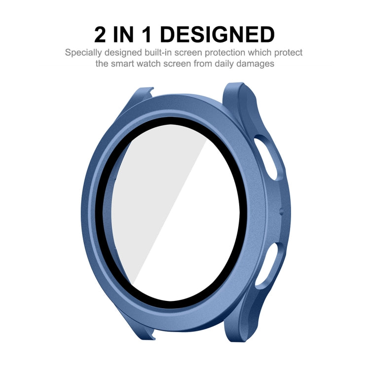 For Samsung Galaxy Watch4/5 44mm ENKAY Hat-Prince Waterproof Full Coverage PC Frame + 9H Tempered Glass Case(Transparent) - Watch Cases by ENKAY | Online Shopping UK | buy2fix