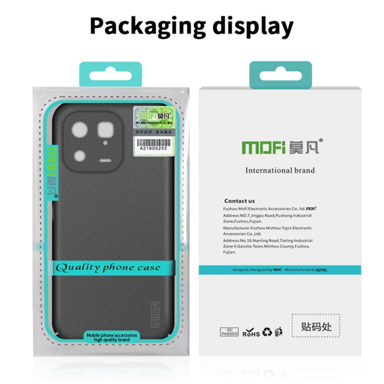 For Xiaomi 13 MOFI Fandun Series Frosted Ultra-thin PC Hard Phone Case(Black) - Xiaomi Cases by MOFI | Online Shopping UK | buy2fix