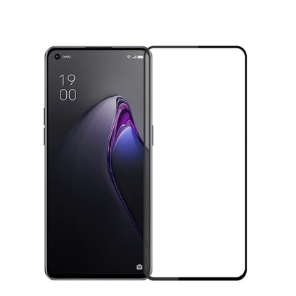 For OPPO Reno8 T 4G PINWUYO 9H 2.5D Full Screen Tempered Glass Film(Black) - OPPO Tempered Glass by PINWUYO | Online Shopping UK | buy2fix