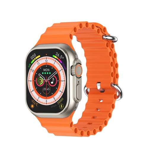 W800 Ultra 2.02 inch Color Screen Smart Watch,Support Heart Rate Monitoring / Blood Pressure Monitoring(Orange) - Smart Wear by buy2fix | Online Shopping UK | buy2fix