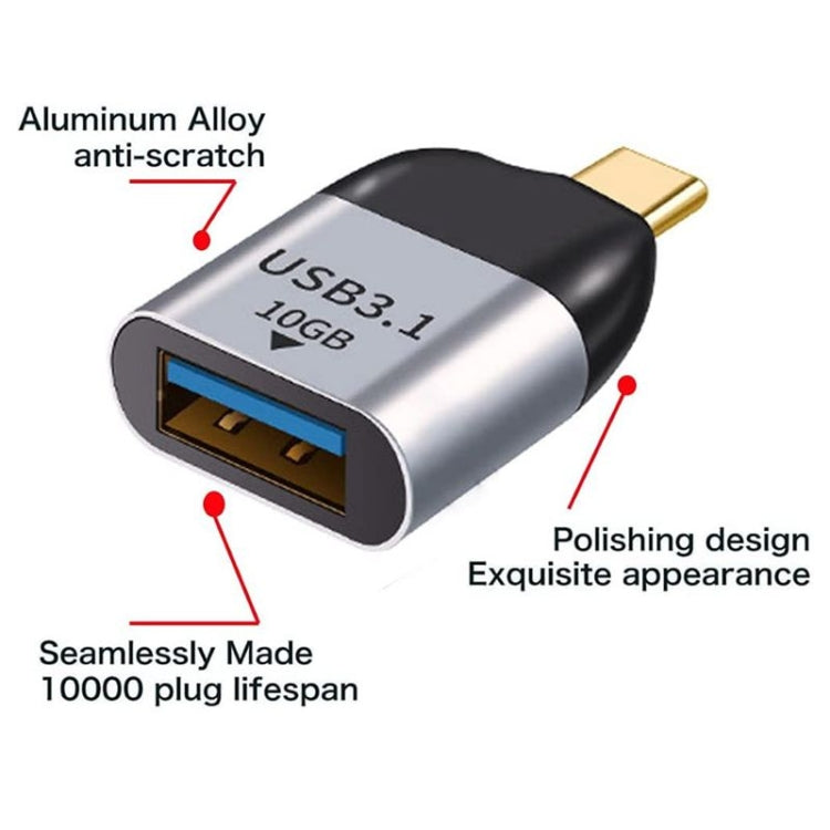 USB 3.0 Type A Female to USB 3.1 Type C Male Host OTG Data 10Gbps Adapter for Laptop & Phone - Computer & Networking by buy2fix | Online Shopping UK | buy2fix