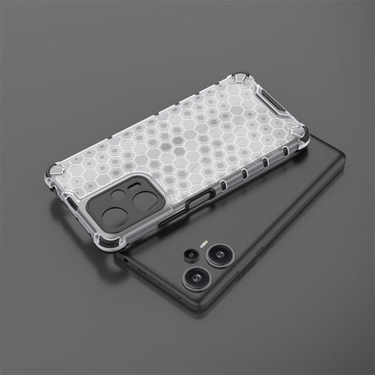 For Xiaomi Redmi Note 12S 4G Shockproof Honeycomb Phone Case(White) - Xiaomi Cases by buy2fix | Online Shopping UK | buy2fix