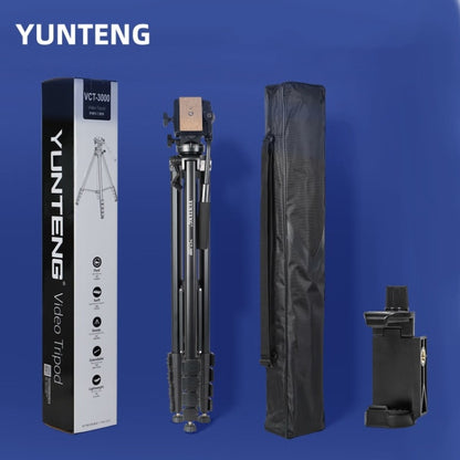 Yunteng VCT-3000 Professional Aluminum Tripod Camera Stand with Pan Head - Tripods by buy2fix | Online Shopping UK | buy2fix
