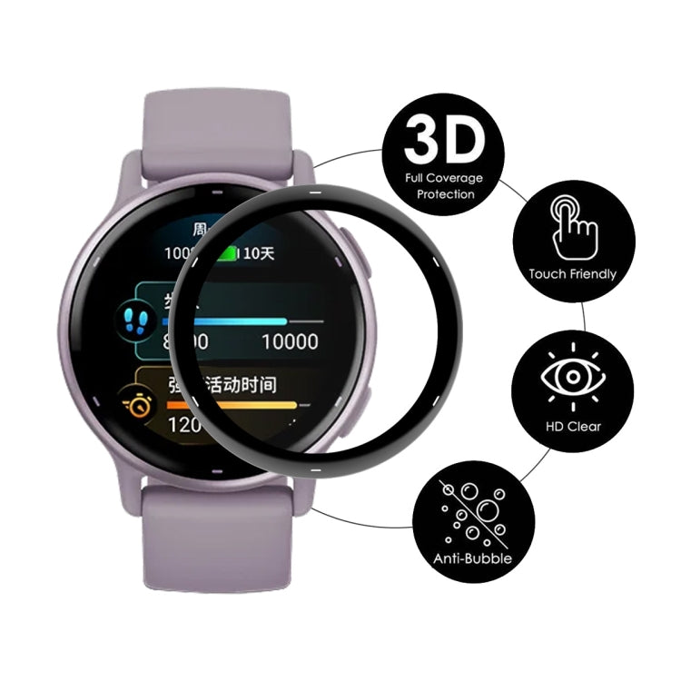 For Garmin Active 5 10pcs ENKAY 3D Full Coverage Soft PC Edge + PMMA HD Screen Protector Film - Screen Protector by ENKAY | Online Shopping UK | buy2fix