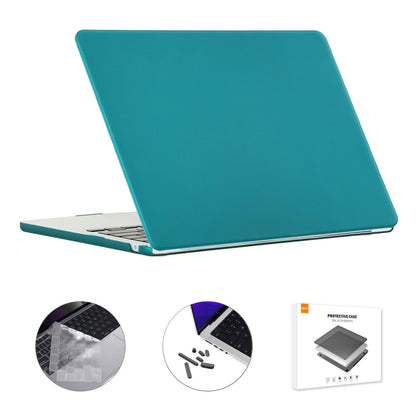 For MacBook Air 15.3 A2941 ENKAY US Version 3 in 1 Matte Protective Case with TPU Keyboard Film & Anti-dust Plugs(Dark Cyan) - MacBook Air Cases by ENKAY | Online Shopping UK | buy2fix