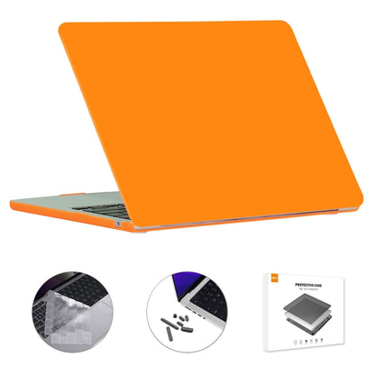 For MacBook Air 15.3 A2941 ENKAY EU Version 3 in 1 Matte Protective Case with TPU Keyboard Film & Anti-dust Plugs(Orange) - MacBook Air Cases by ENKAY | Online Shopping UK | buy2fix