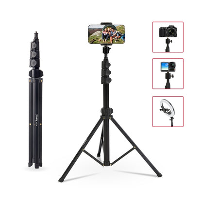 JMARY MT38 Travel Tripod Phone Holder 1.68m Telescopic Vlogging Camera Mount Tripod Stand - Tripods by Jmary | Online Shopping UK | buy2fix