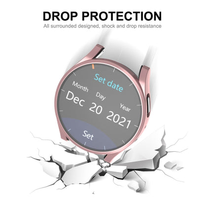 For Samsung Galaxy Watch6 44mm ENKAY Hat-Prince Full Coverage Electroplated Soft TPU Case with Screen Protection(Silver) - Watch Cases by ENKAY | Online Shopping UK | buy2fix