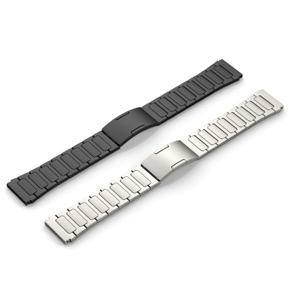 For Garmin Forerunner 255 Music 22mm I-Shaped Titanium Alloy Watch Band(Grey) - Watch Bands by buy2fix | Online Shopping UK | buy2fix