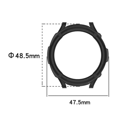 For Samsung Galaxy Watch6 Classic 47mm ENKAY Hat-Prince 2 in 1 TPU Armor Watch Case + 0.2mm 9H Tempered Glass Screen Protector(Black) - Watch Cases by ENKAY | Online Shopping UK | buy2fix