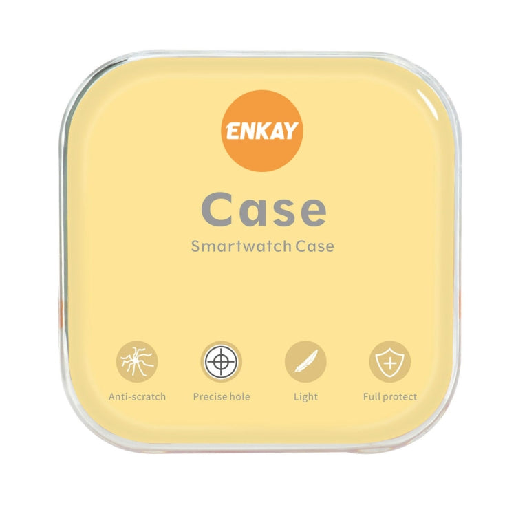 For Samsung Galaxy Watch6 Classic 43mm ENKAY Hat-Prince 2 in 1 TPU Armor Watch Case + 0.2mm 9H Tempered Glass Screen Protector(Dark Blue) - Watch Cases by ENKAY | Online Shopping UK | buy2fix