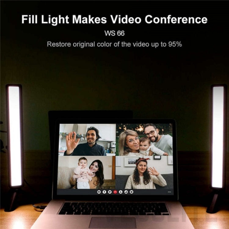 VLOGLITE WS66 LED Webcam Streaming Lights Video Conference Lighting Laptop Light with Tripod -  by VLOGLITE | Online Shopping UK | buy2fix